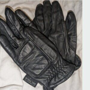 Premium  Biker Gloves Gel Palm Soft Leather Motorcycle Apparel Womens XS